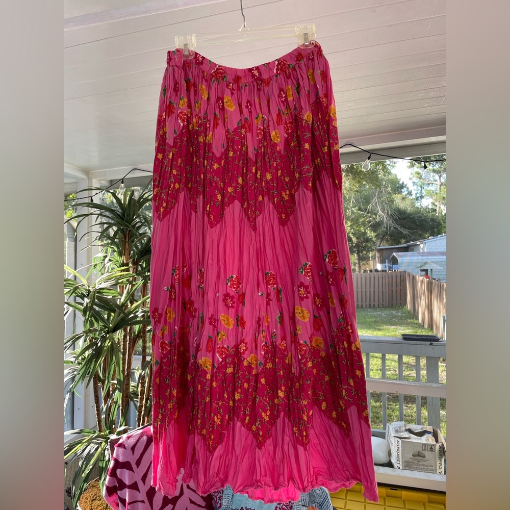 🌸Allure Floral Boho Maxi Skirt size 3X🌸